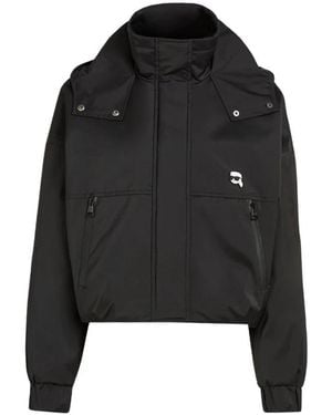 KARL LAGERFELD Ikon Nylon Jacket - Schwarz