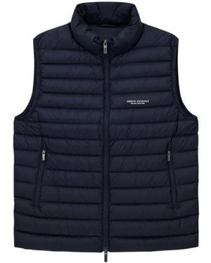 ARMANI EXCHANGE Waistcoats - Blue