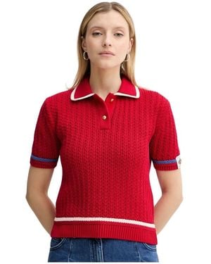 Bally V-Neck Knitwear - Rosso