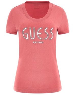 Guess Tops ,Roze ,Katoen Truien