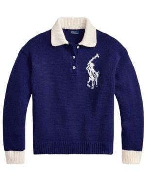 Ralph Lauren Round-Neck Knitwear - Bleu