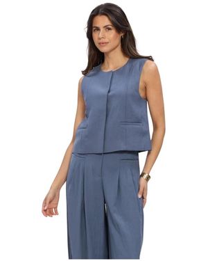 Moss Copenhagen Jassen ,Blauw ,Mschfrode Waistcoat