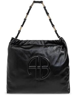 Anine Bing Leder Tasche - Schwarz