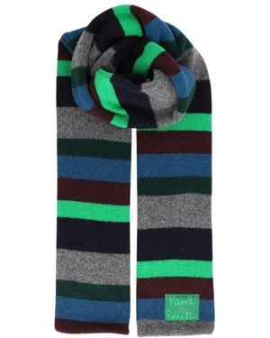 Paul Smith Block Stripe Schal - Grün