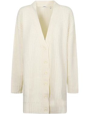 Aspesi Witte V-Hals Knoopvest