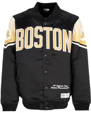 KTZ Nba Ce Snap Satin Jacket Boscel - Zwart
