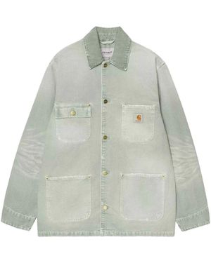 Carhartt Jassen ,Groen ,Katoen Og Chore Coat