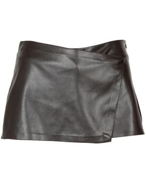 Aniye By Rokken ,Bruin ,Leer Mini Rok-Broek - Grijs