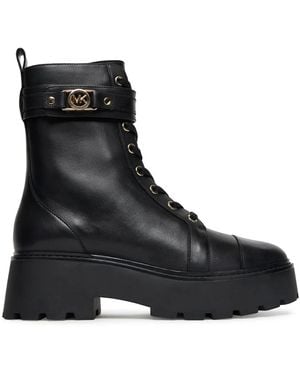 Michael Kors Lace-Up Boots - Negro
