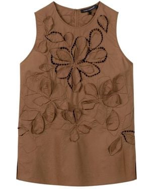 Luisa Cerano Sleeveless Tops - Marron
