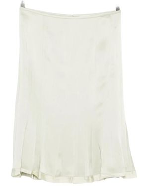 Jil Sander Rokken ,Groen ,Geborduurde Greige Rok - Wit
