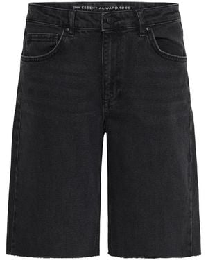 My Essential Wardrobe Denim Shorts - Black