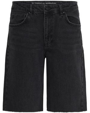 My Essential Wardrobe Korte Broeken ,Zwart ,Katoen 139 High Long Shorts