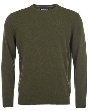 Barbour Essential Lambswool Crew Neck - Grün