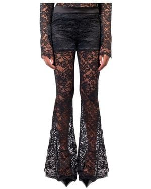 Doris S Wide Trousers - Black