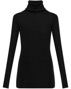Rick Owens Truien & Vesten ,Zwart ,Wol Wool Turtleneck