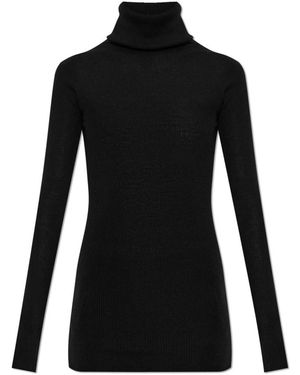 Rick Owens Wollrollkragenpullover - Schwarz
