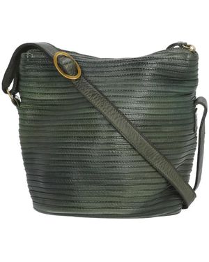 Majo Tassen ,Groen ,Leer Leren Schoudertas