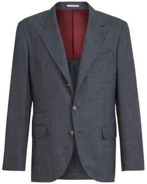 Brunello Cucinelli Blazers - Blue