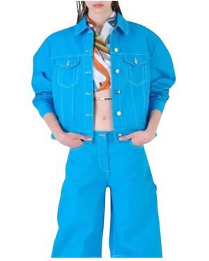 Silvian Heach Denim Jackets - Blue