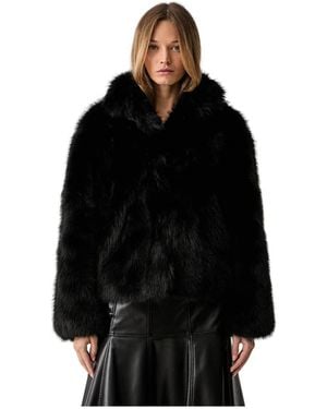Silvian Heach Faux Fur & Shearling Jackets - Negro