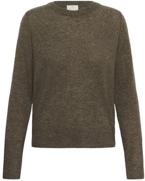 Kaffe Round-Neck Knitwear - Verde
