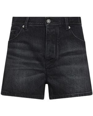 Fendi Denim Shorts - Negro