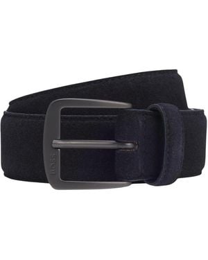 BOSS Schwarzer Gürtel - Blau