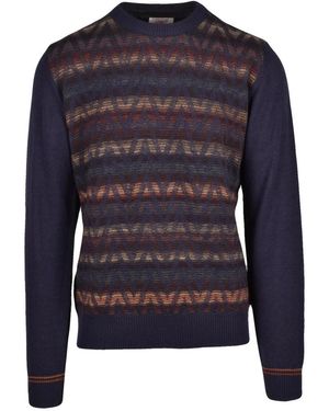 Bob Pullover Mit Rundhalsausschnitt - Blau