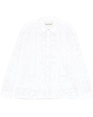 BAZISZT Casual Shirts - White