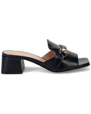 Sangiorgio Heeled Mules - Blue
