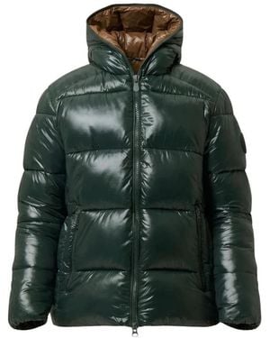 Save The Duck Jassen ,Groen ,Nylon Edgard Quilted Jacket