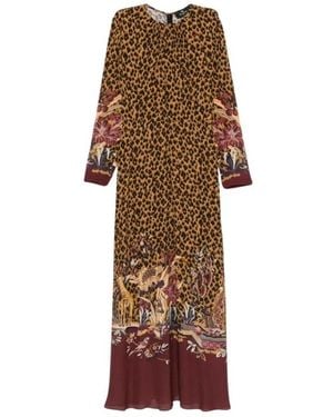 Etro Kleedjes ,Veelkleurig ,Vestido - Bruin