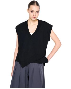 Silvian Heach V-Neck Knitwear - Nero