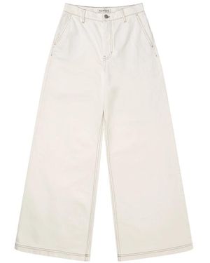 Munthe Wide Trousers - White