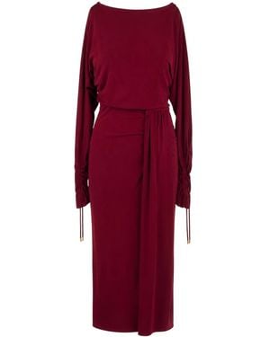 Max Mara Kleedjes ,Rood ,Midi Jurken