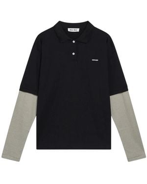 Miu Miu Polo Shirts - Negro