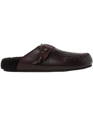 Buttero Gefütterte Lederclogs - Braun