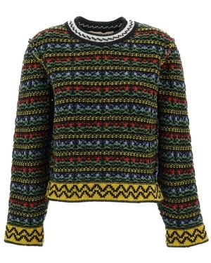 Marni Round-Neck Knitwear - Green