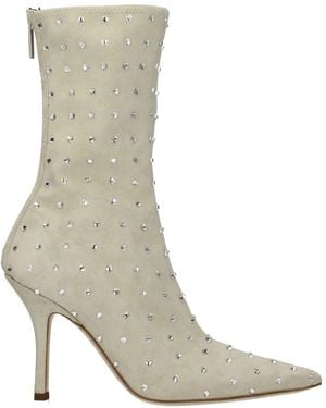 Paris Texas Heeled Boots - Grigio