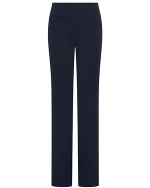 Marella Mltnembo Straight-Fit Envers Satin Broek - Blauw
