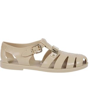 Moschino Flat Sandals - White