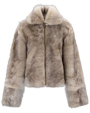 Herno Faux Fur & Shearling Jackets - Brown