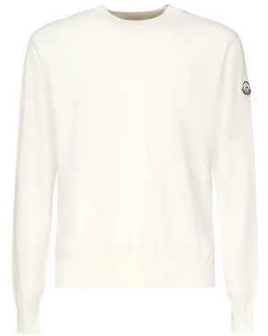 Moncler Round-Neck Knitwear - White