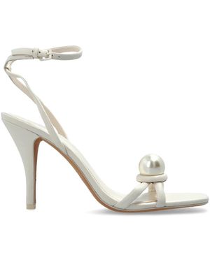 Kate Spade Schoenen ,Leer Harmony Glad Leren Hoge Hak Sandalen - Wit