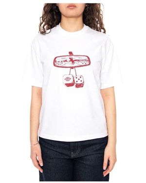 Dickies Tops ,Wit ,Polk Ss Tee W