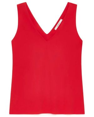 Maliparmi Sleeveless Tops - Rojo