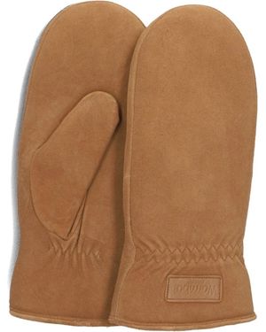 Warmbat Accessoires ,Bruin ,Wol Cognac Wanten Voor Vrouwen