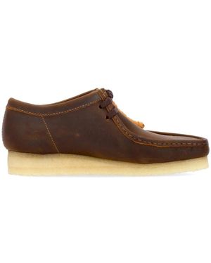 Clarks Laced Shoes - Brown