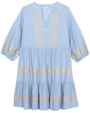 Oltre Short Dresses - Blu